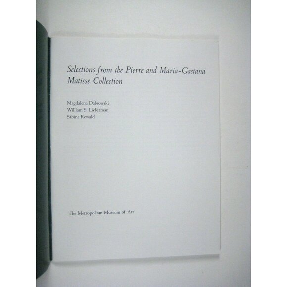 Gaetana Collection Matisse Metropolitan Museum of Art  MET Catalog Maria Pierre - Picture 3 of 6